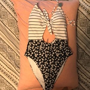 One piece bathing suit